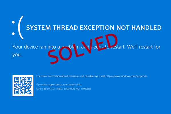 Troubleshooting “System Thread Exception Not Handled” BSOD (Complete 2026 Fix Guide)